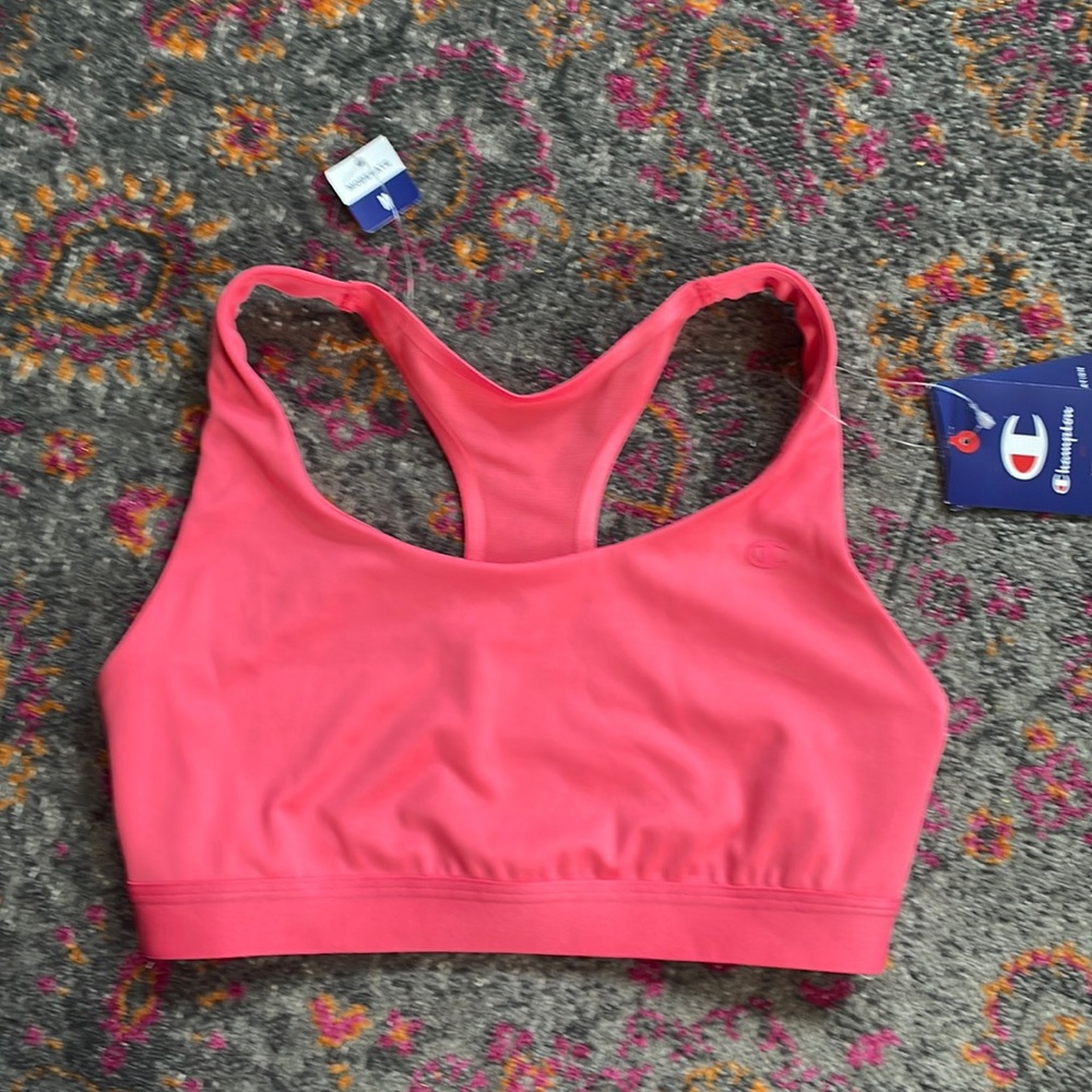 NWT Champion Racerback/Mesh/Cutout Moisture Wicking Moderate Sports Bra Medium